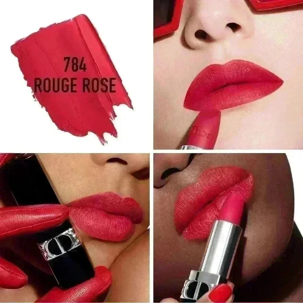 Dior Rouge Dior Refillable Matte Lipstick ~ Rouge Rose (784) ~ NEW!